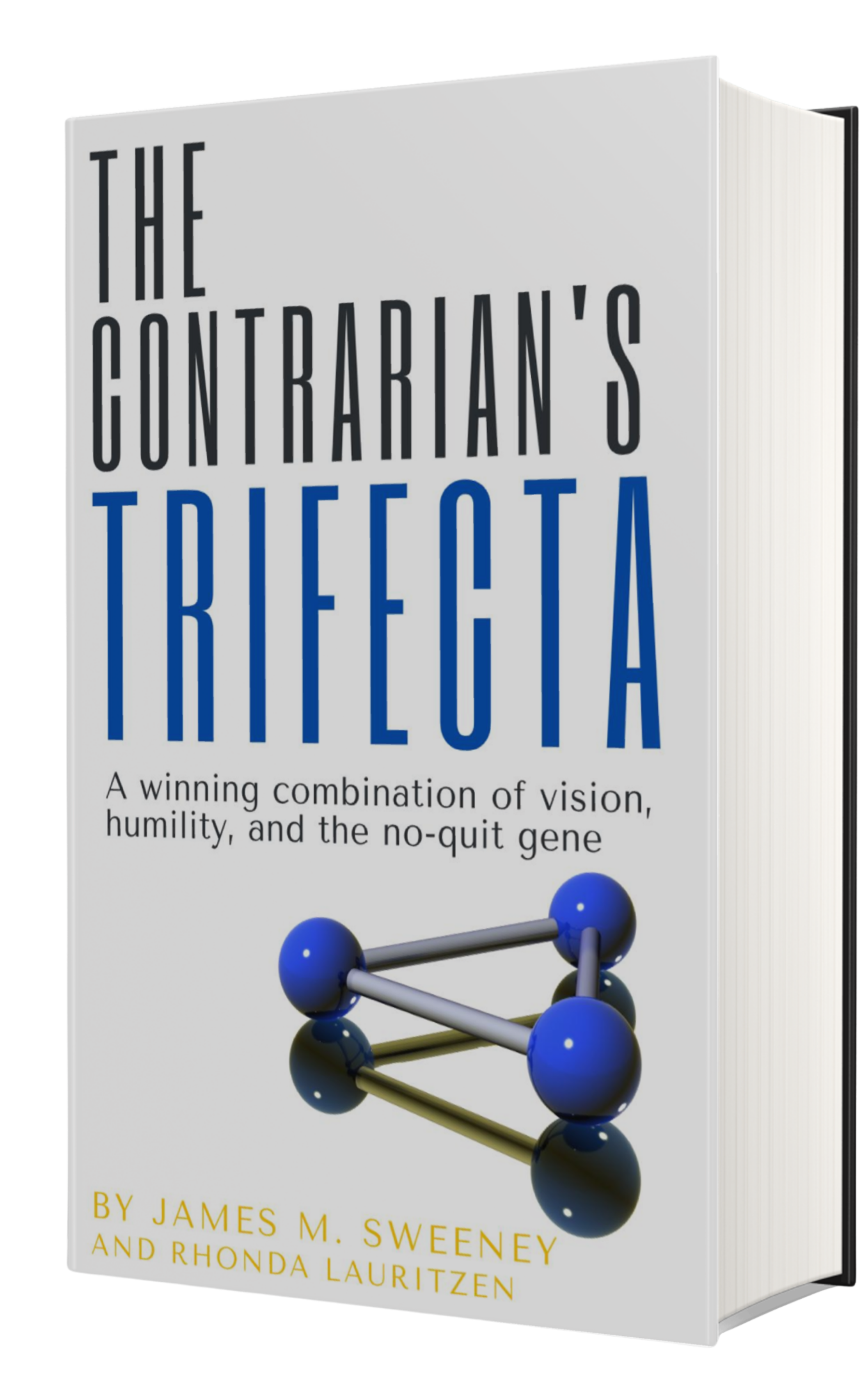 Book cover mockup - The contrarian's Trifecta